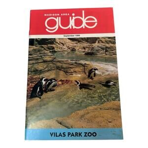 Vintage 80s Madison Guide September 1988 Vilas Park Zoo Tourism Travel Pamphlet